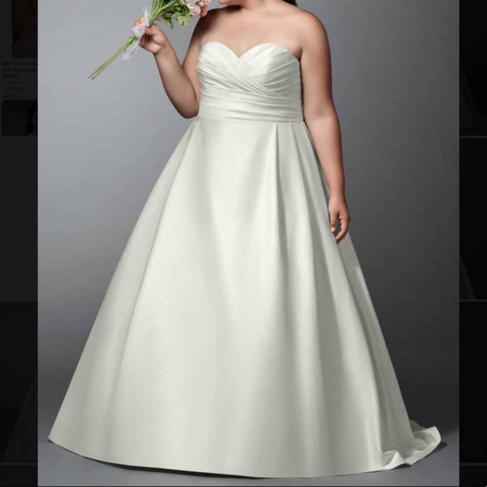 Azazie Connie Wedding Dress Diamond White